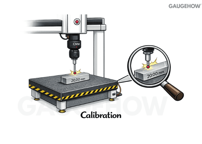 Calibration using gauge block
