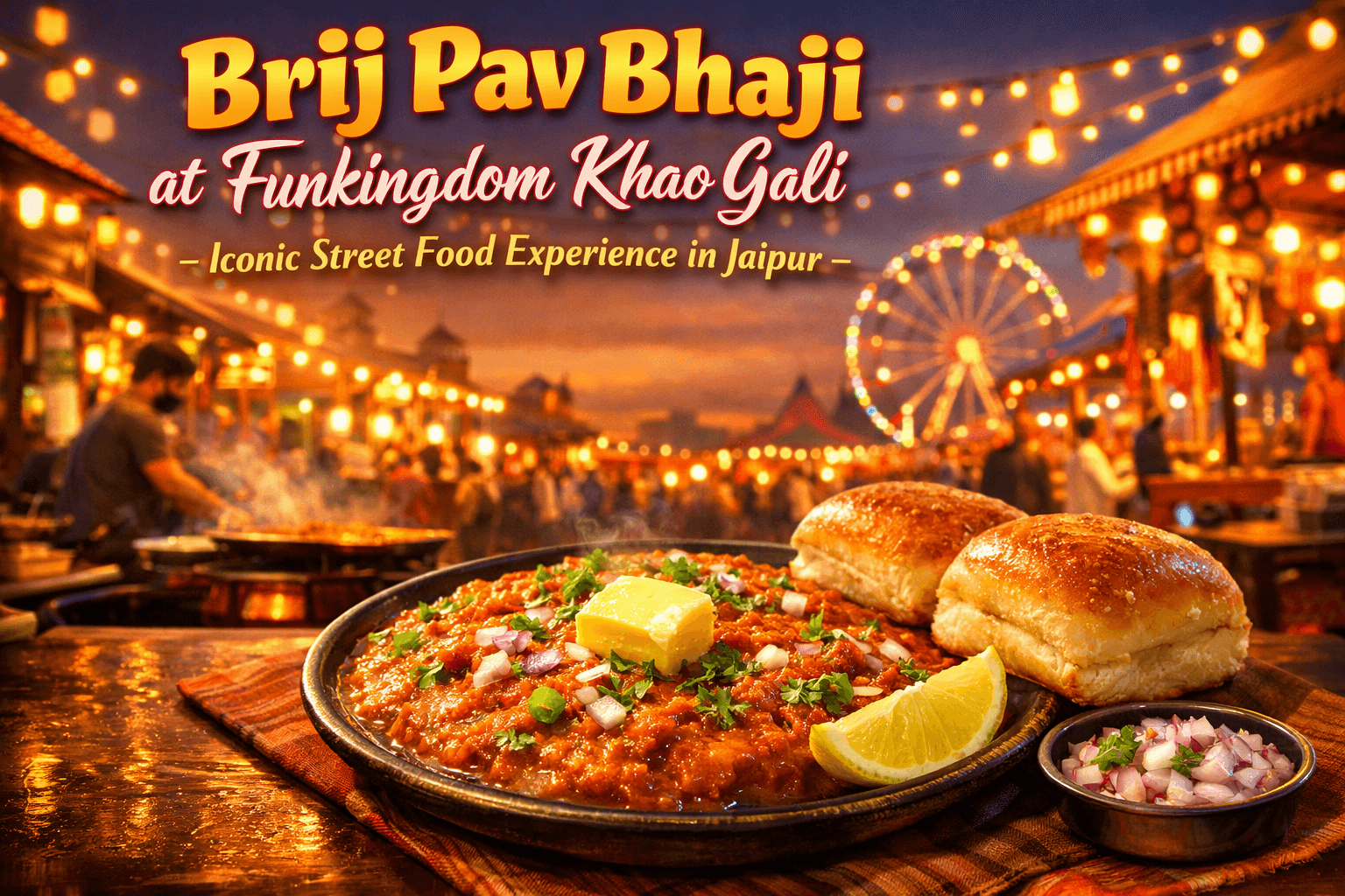 Brij Pav Bhaji at Funkingdom Khao Gali