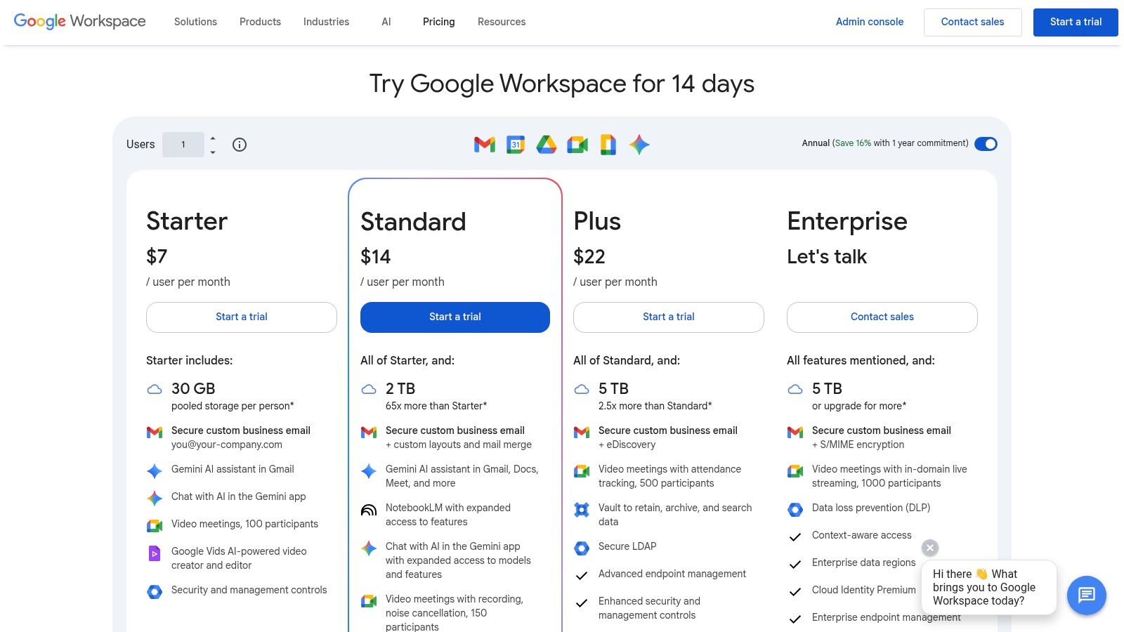 Google Meet (via Google Workspace)