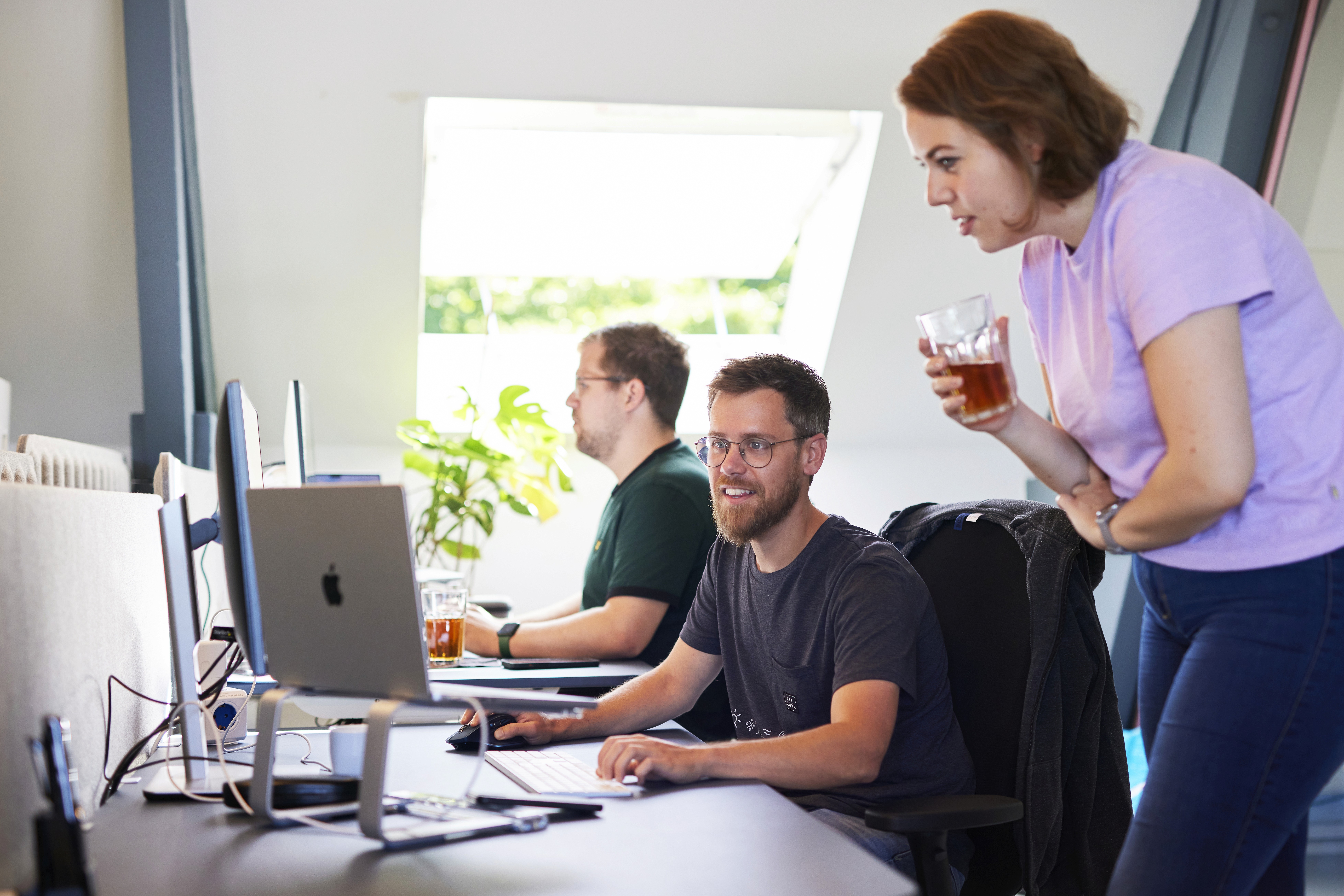 Developers werken samen aan design