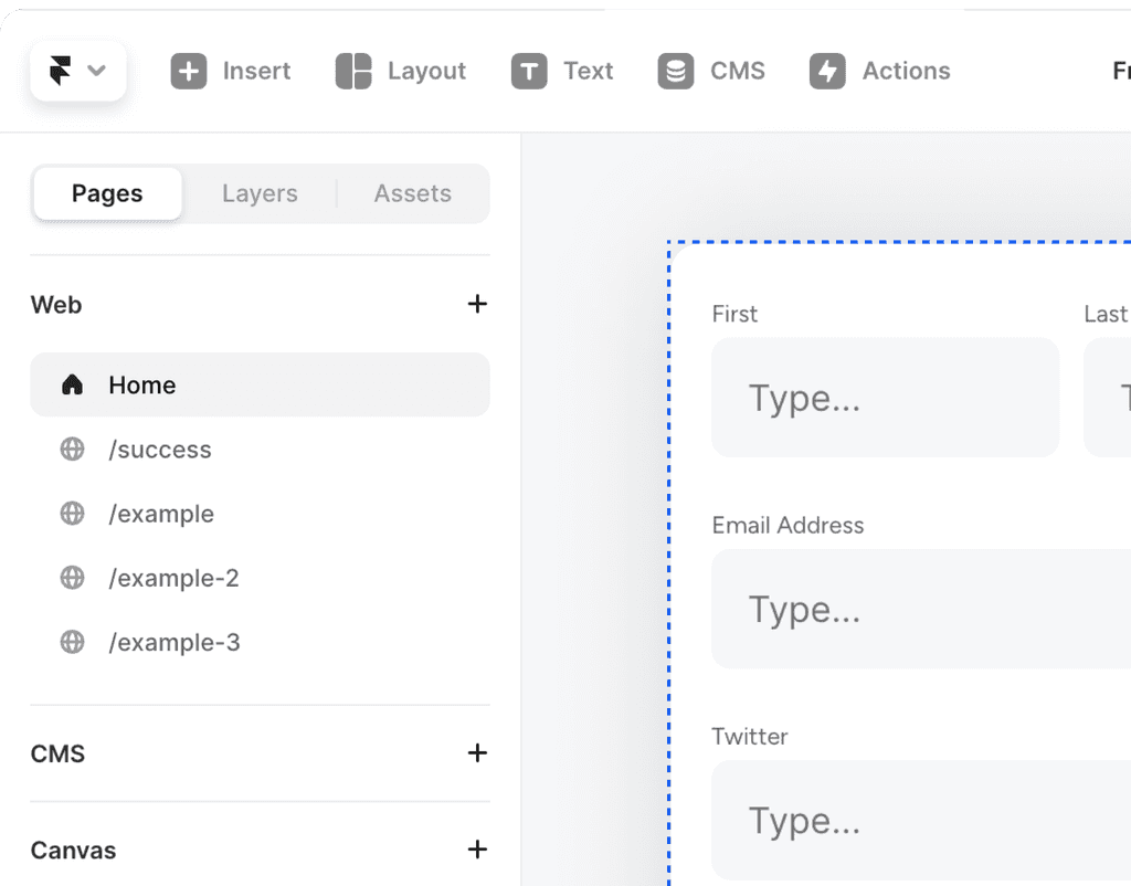 FramerForms – Build powerful, interactive forms inside Framer.