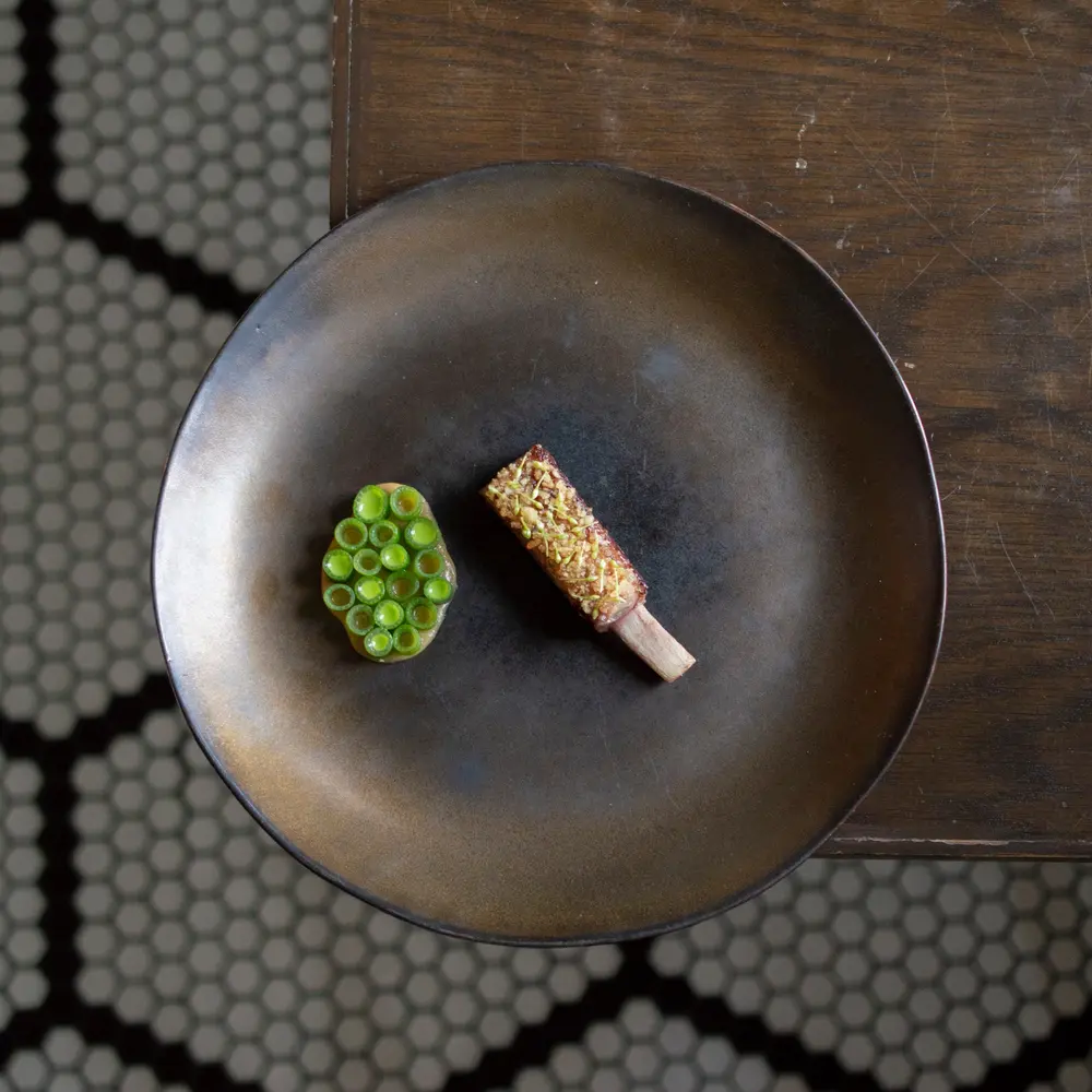 Pork Rib, Chalawan Pale Ale, Onion