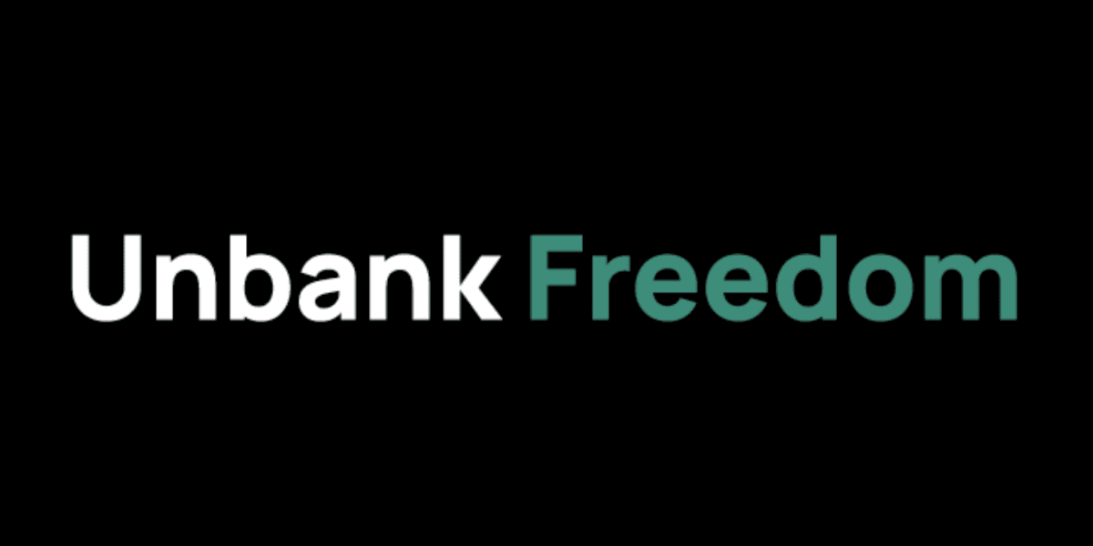 Unbank Freedom logo, representing Nadia Jacobs' mission to empower individuals and businesses with modern, flexible financial solutions.