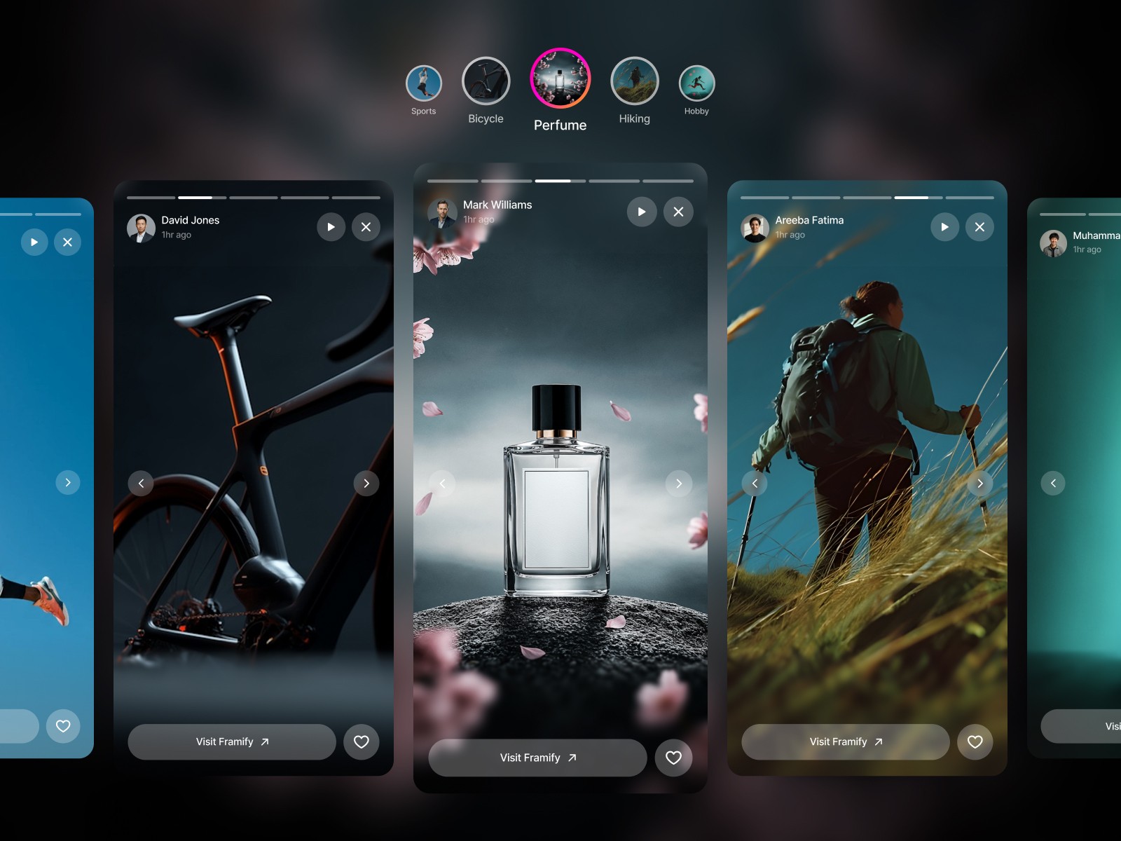Framer Instagram Story Like Code Component