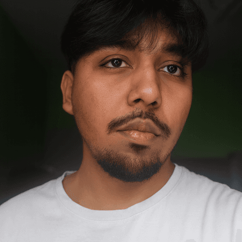 Portrait of portfolio creator – back view