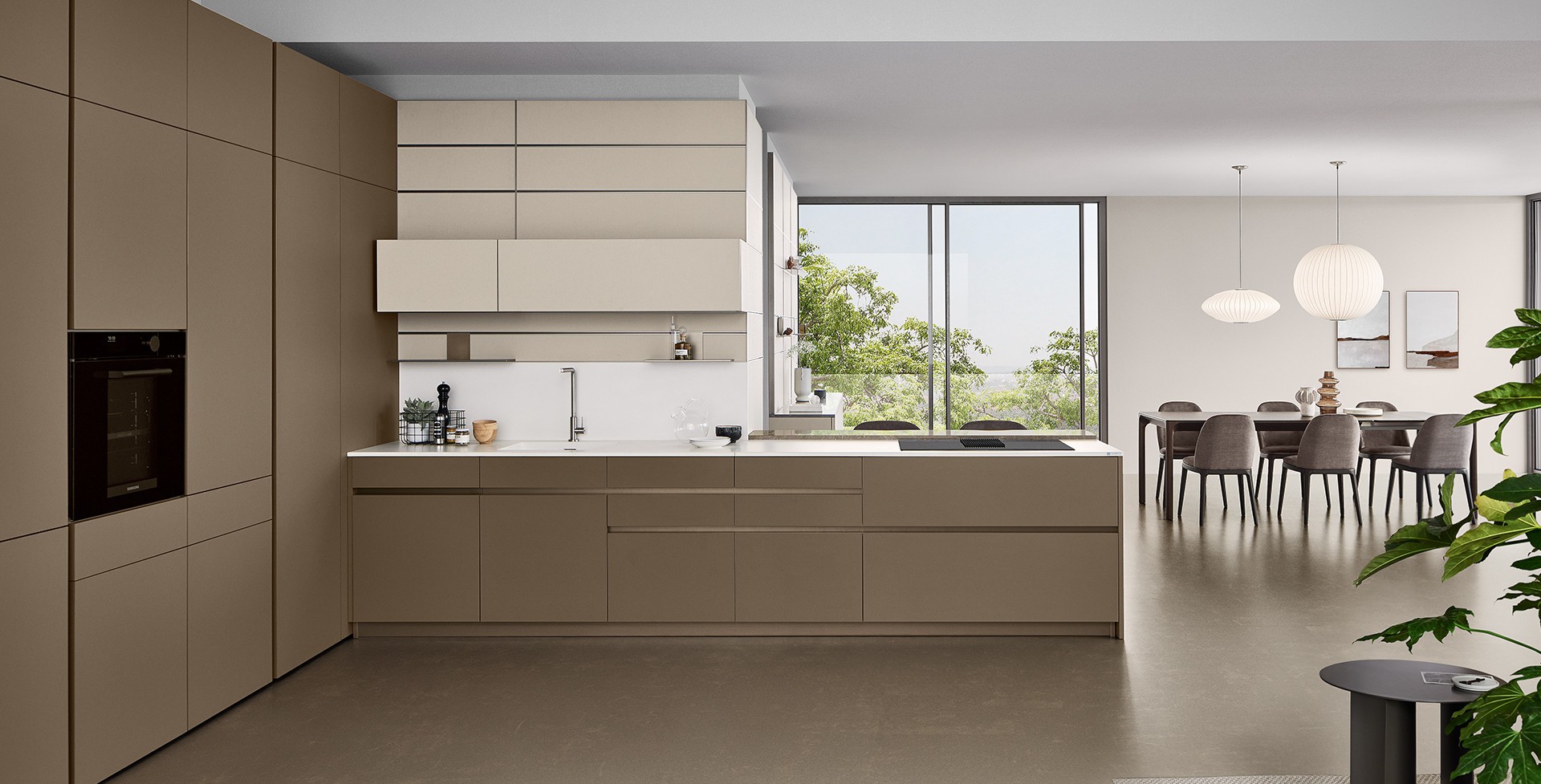 Iconica Laccato Opaco Cappuccino A1C