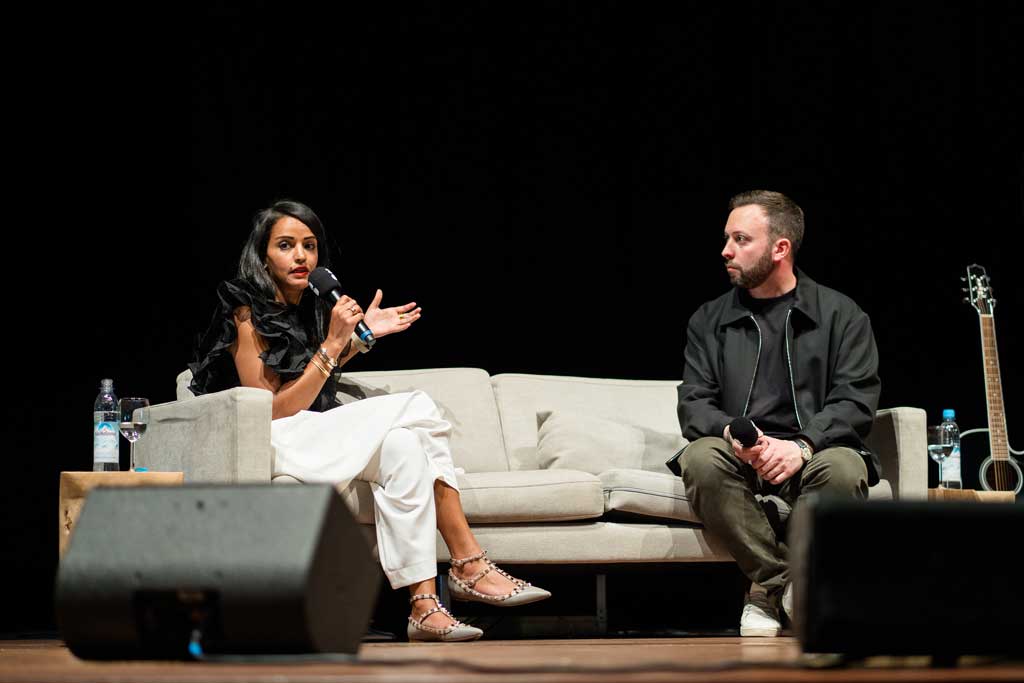 Sawsan Chebli und Daniel Fürg