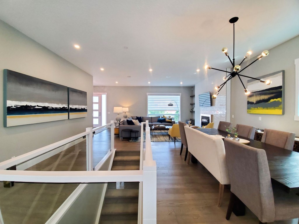 Image of KHD Homes interior design featuring layout design, furniture, and window coverings in a modern home renovation.