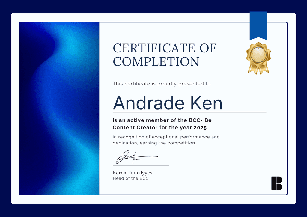 BCC-course completion certificate