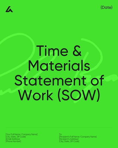 Time & Materials Statement of Work (SOW)