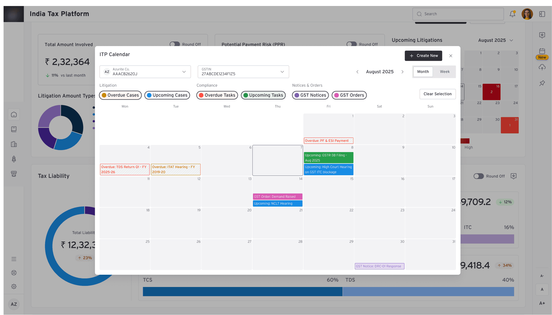 HCP portal website mockup