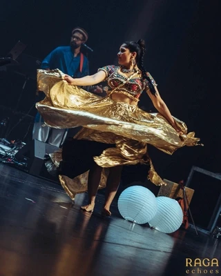 tabla player on stage