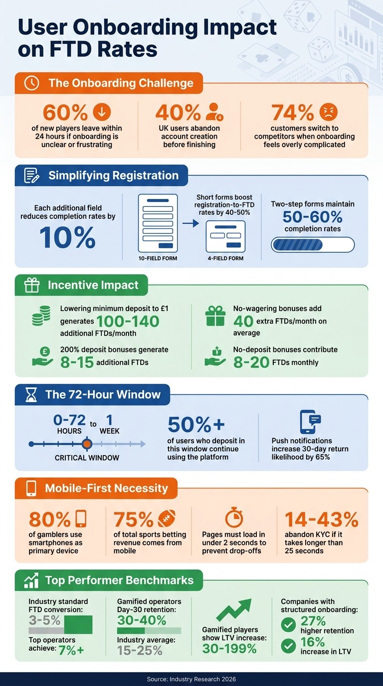 Key Statistics: How User Onboarding Impacts First-Time Deposit Rates