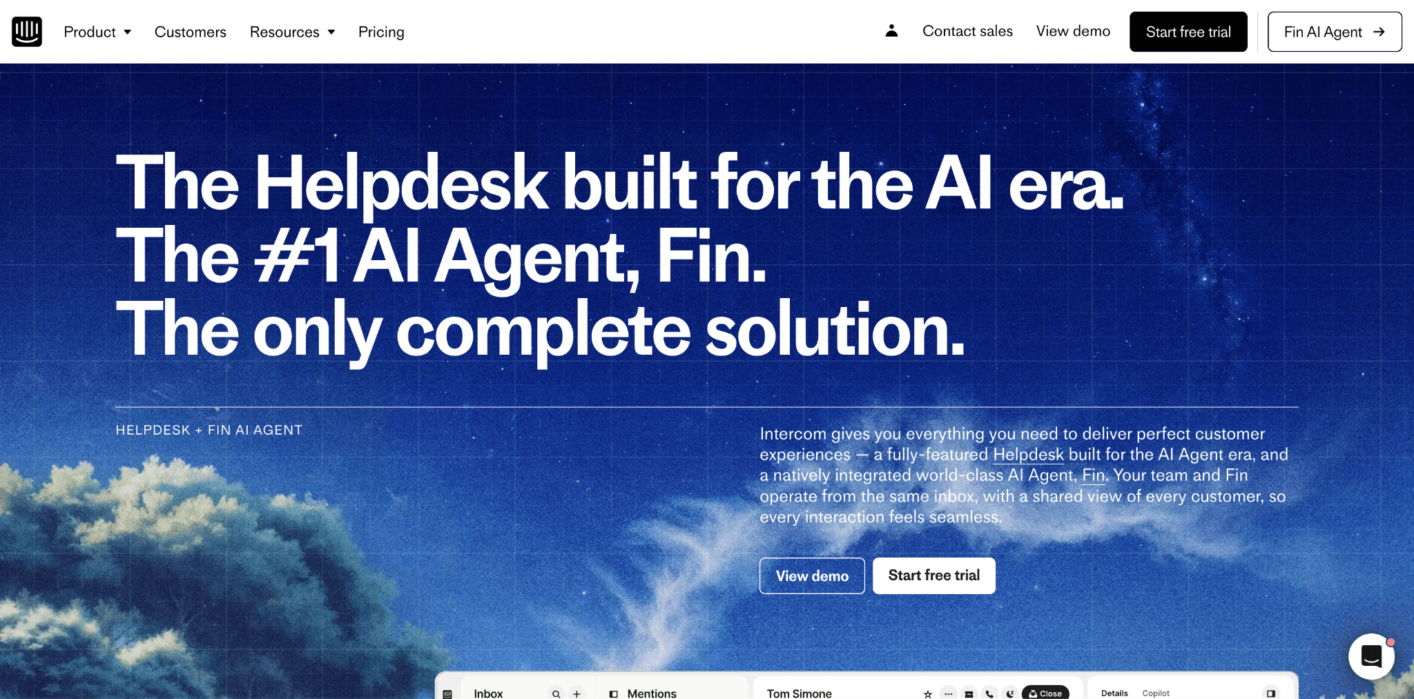 Best SaaS Landing Page Examples: Intercom