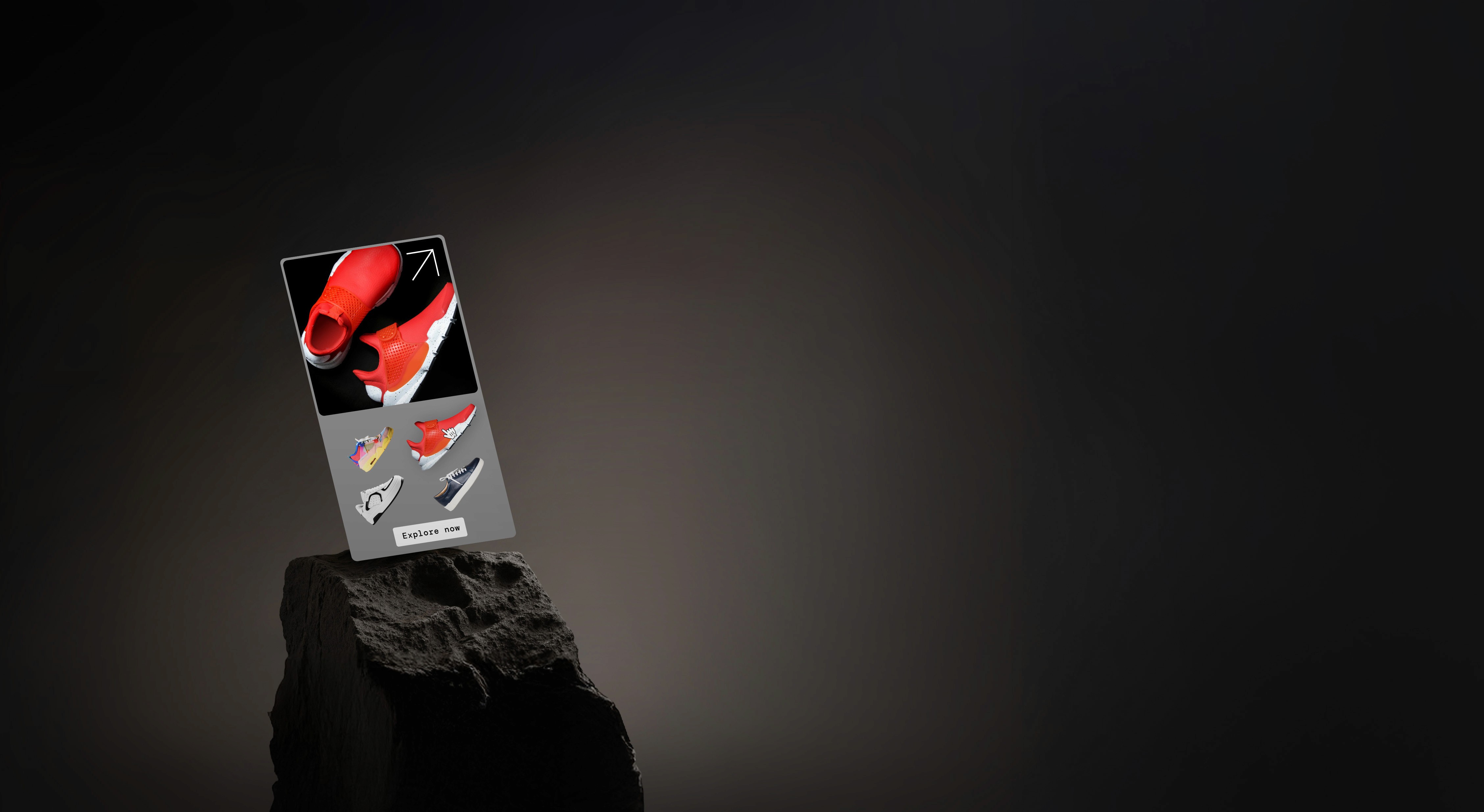 close-up with a screen with loading spinner, lying on a piece of wood