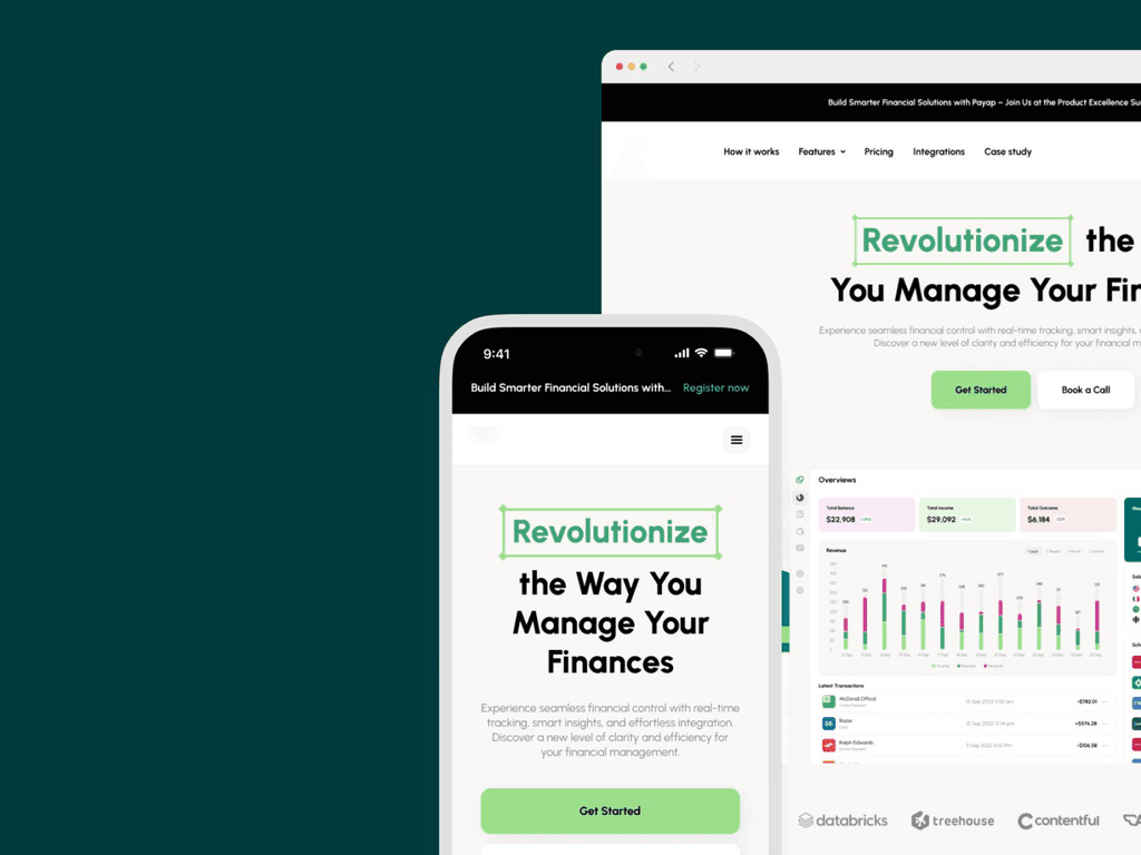company website mobile view