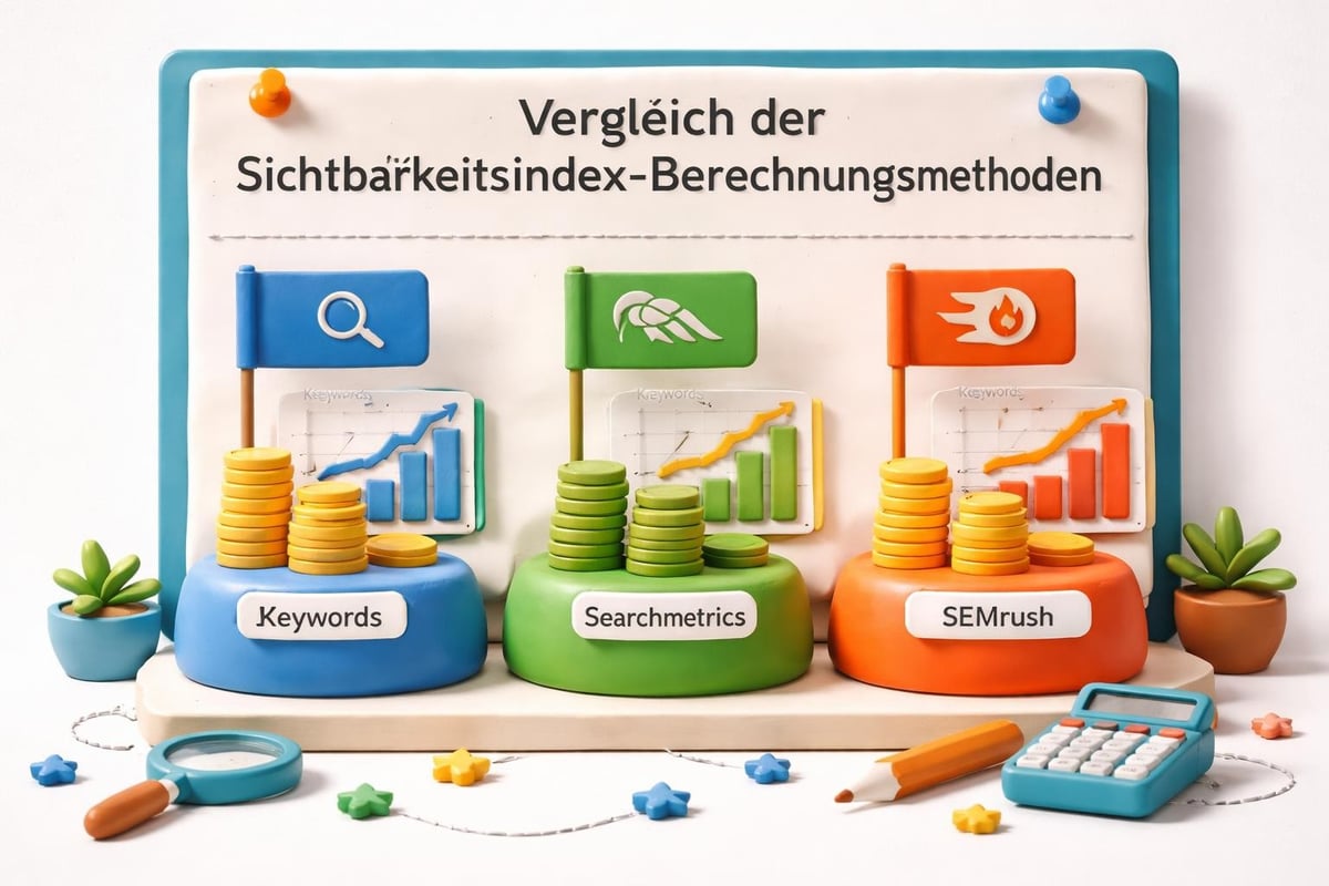 Verschiedene SEO-Tool-Dashboards vergleichen