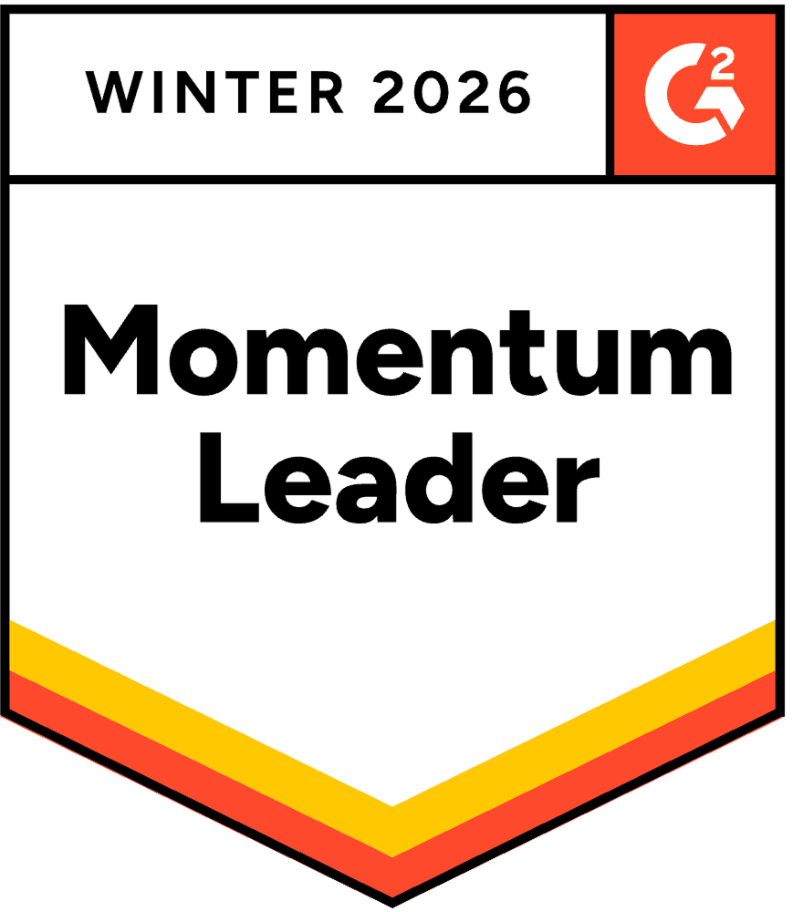 Award badge stating "Easiest Admin Mid-Market FALL 2024" with a red and yellow design.