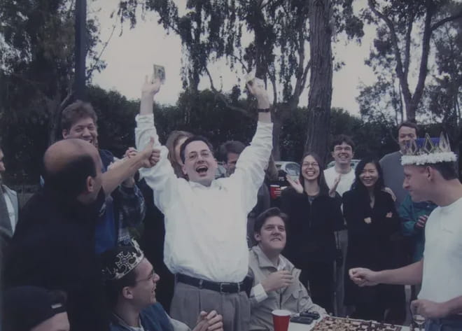 A woman playing tennis in the Malibu mountains.