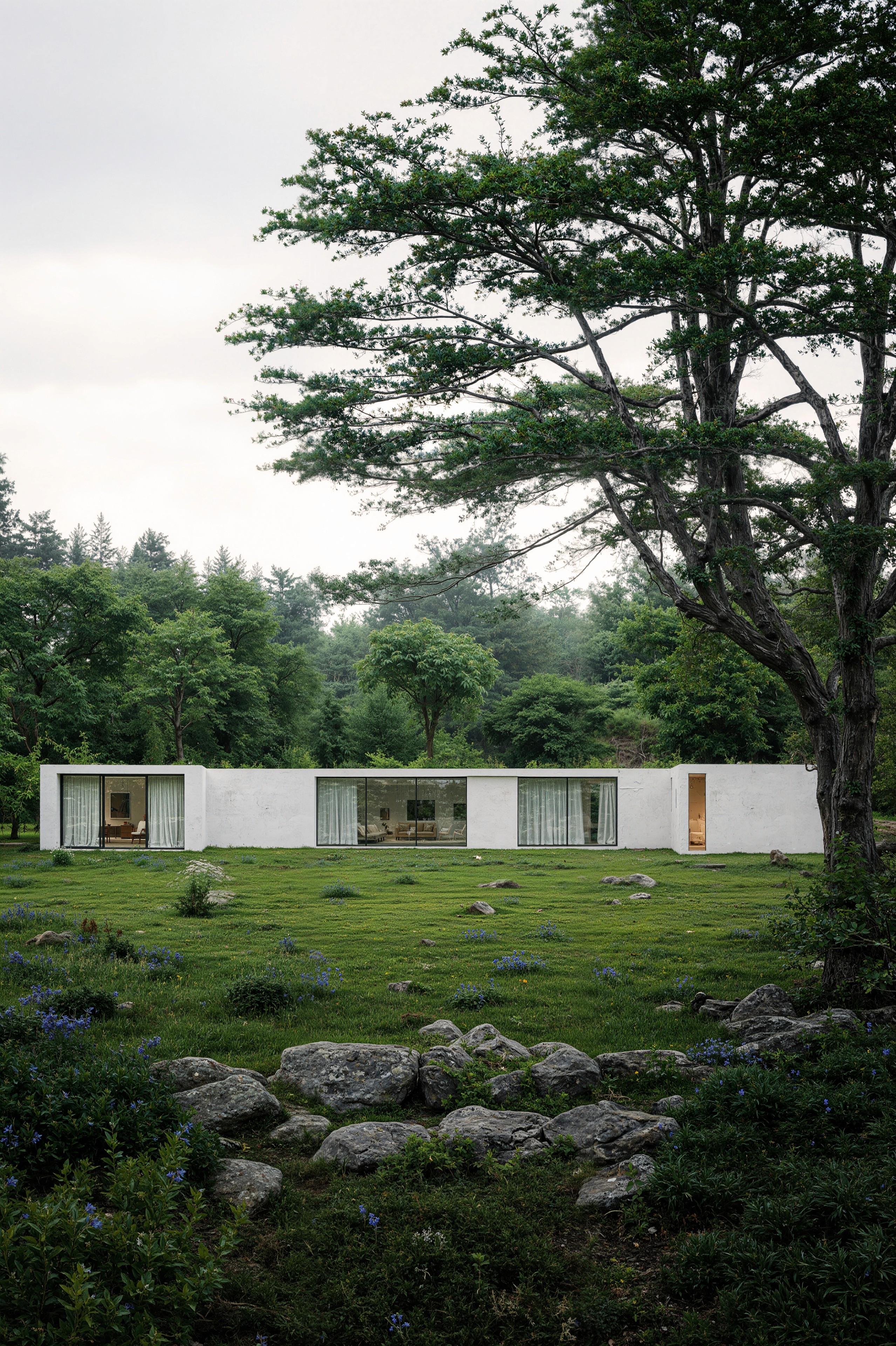 Close-up of a dark green leaf showing its textured surface and central vein against a muted background.