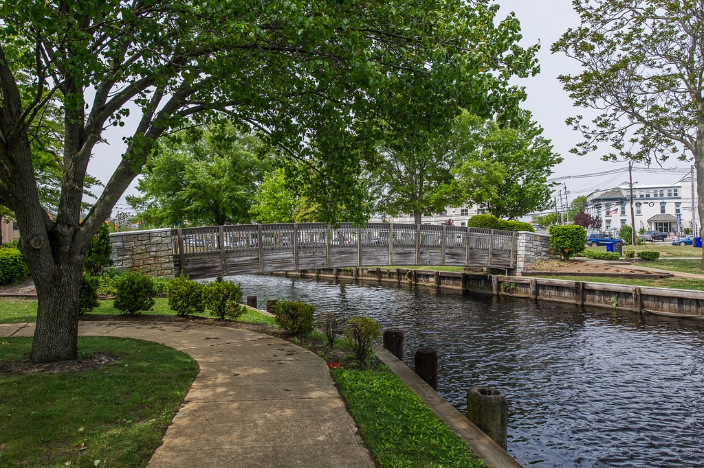 Park bridge over a river in Ocean County, NJ.