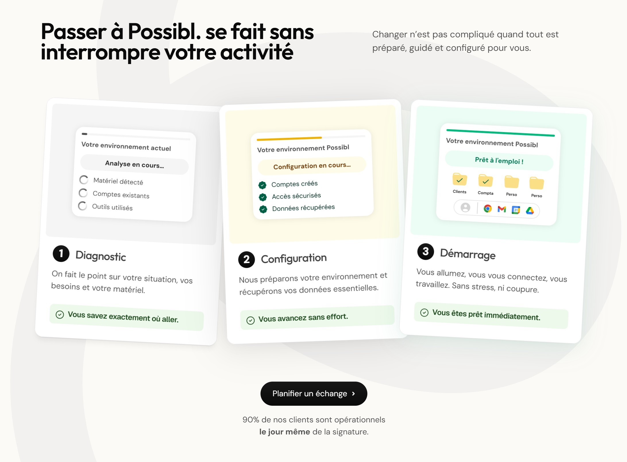 section comment ça marche landing page possibl