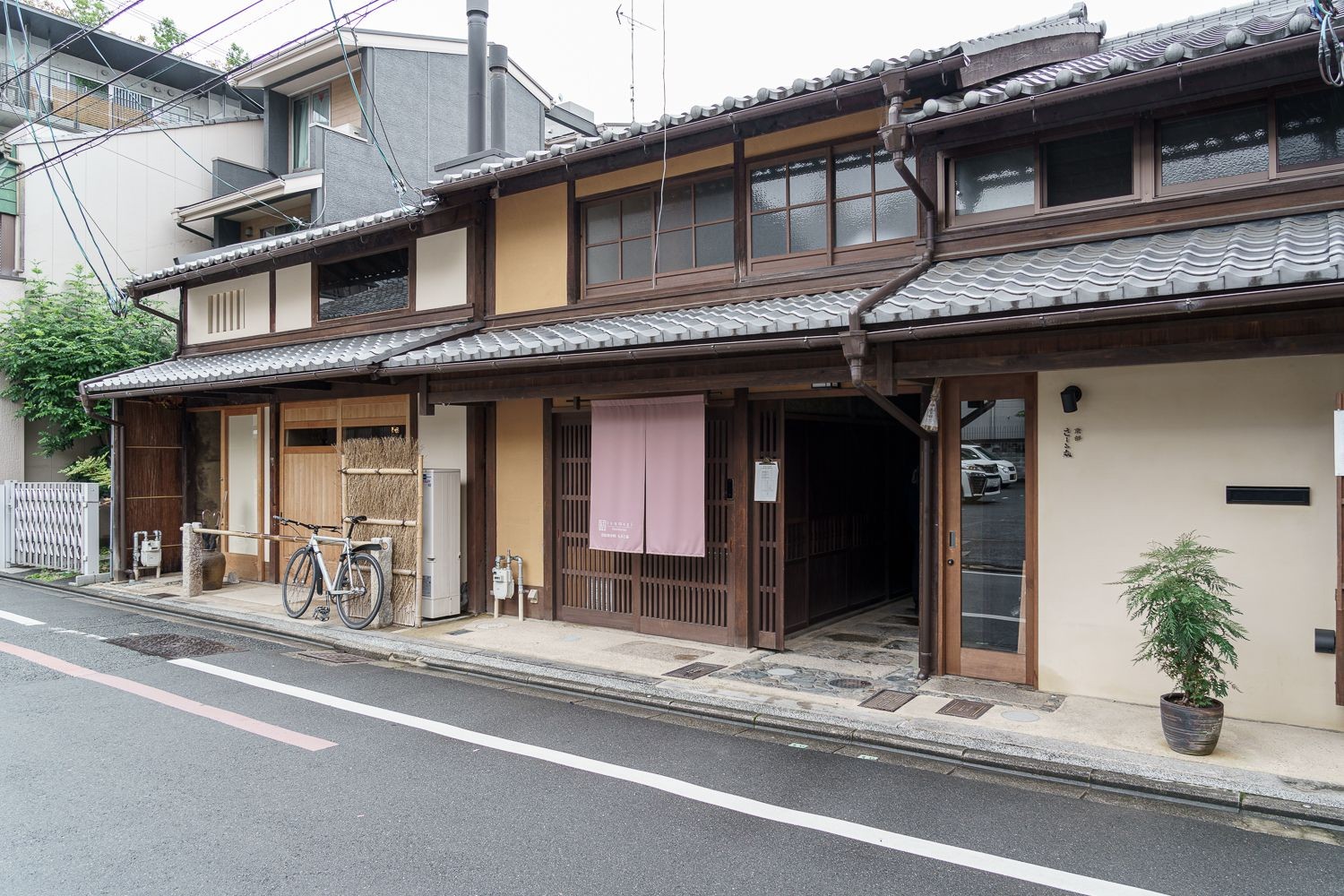 中央の路地を進むと立派なもみじのある中庭が出現する。