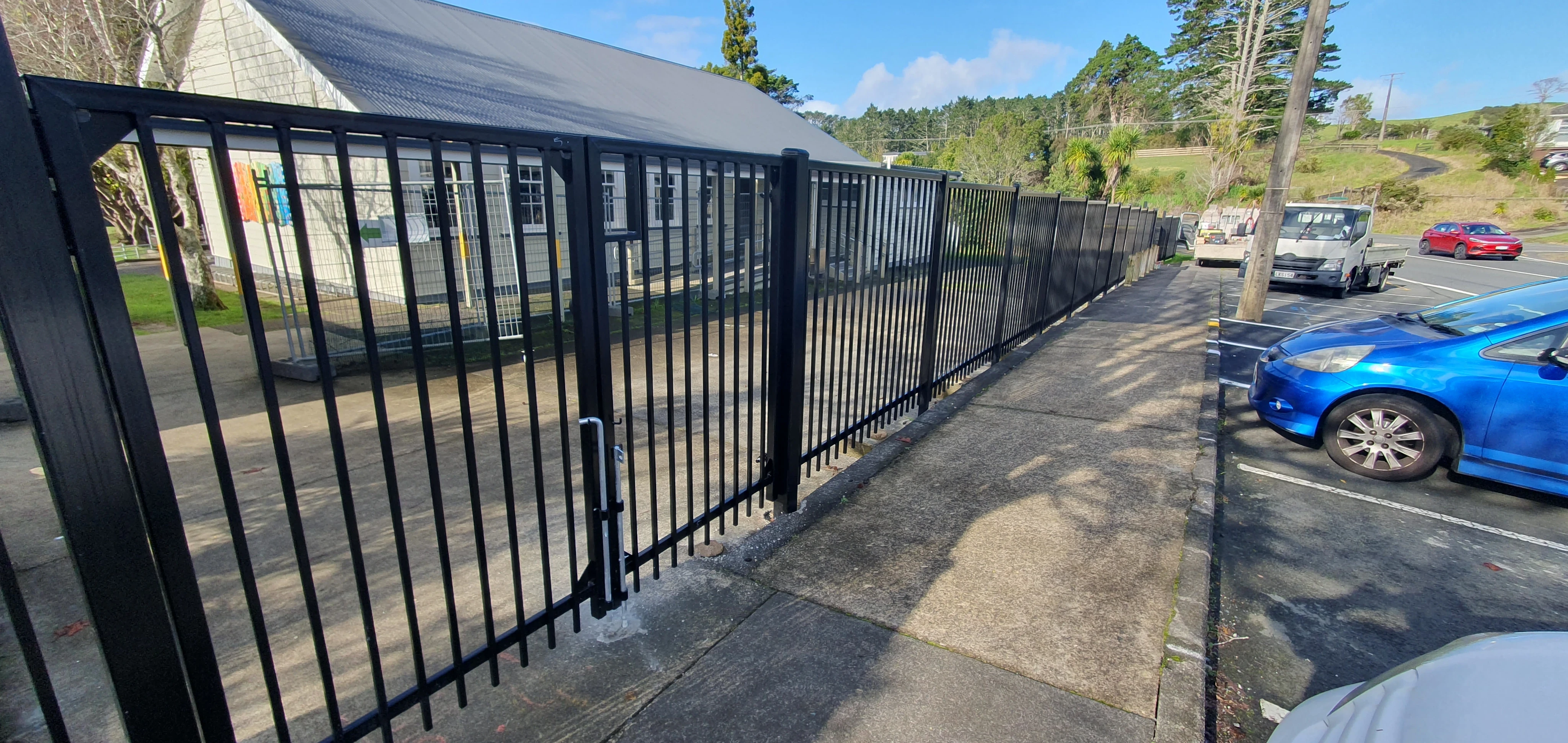 Completed school fencing project