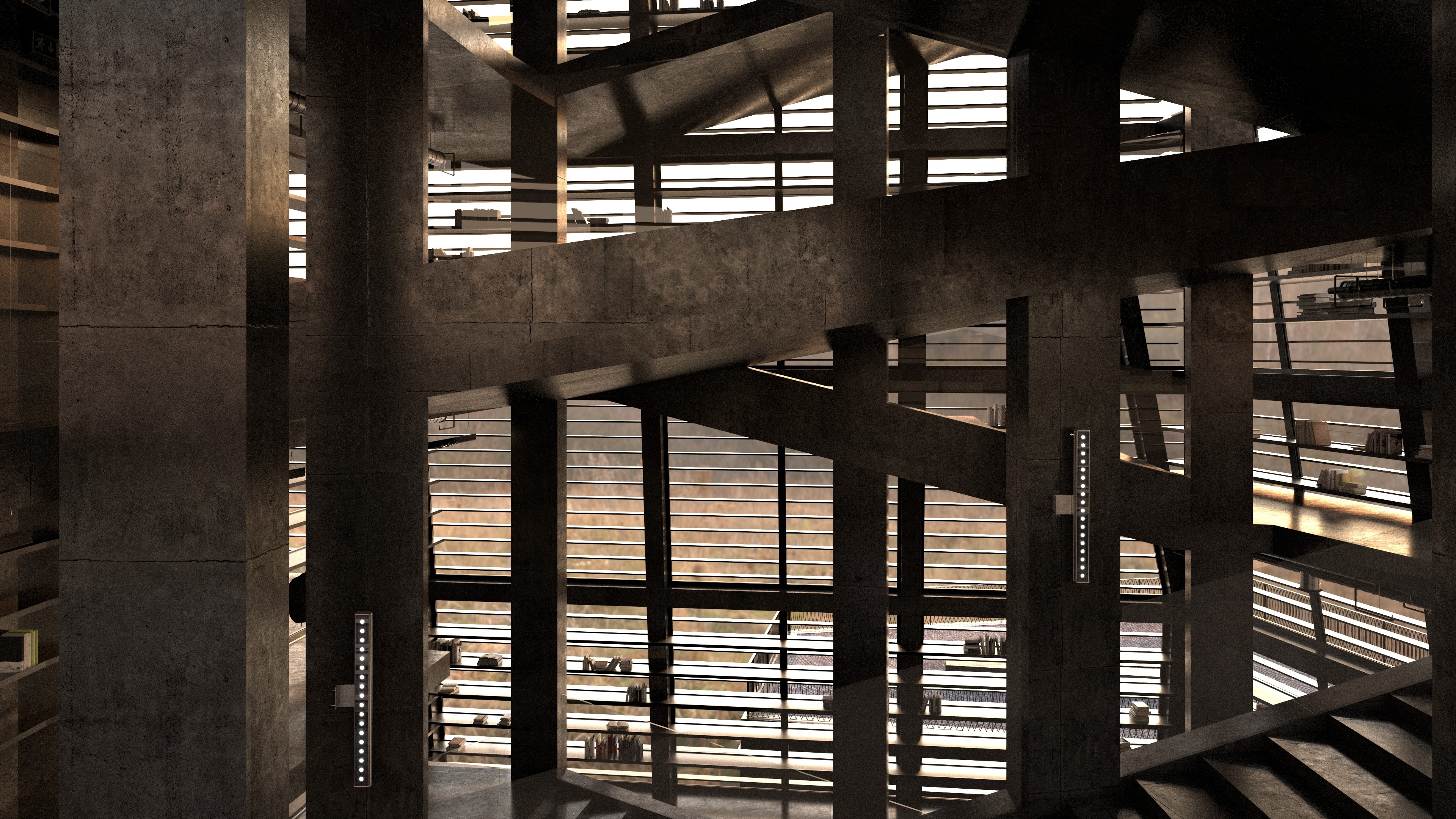 Bibliothéque projet Paris perspective 