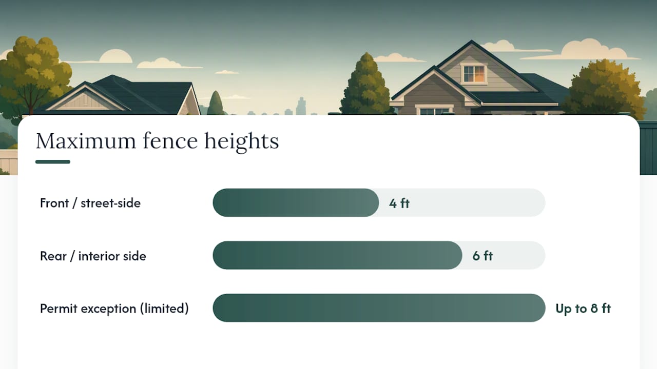 Fence Height Rules Omaha Homeowners Need to Know by Yard Type — overview diagram