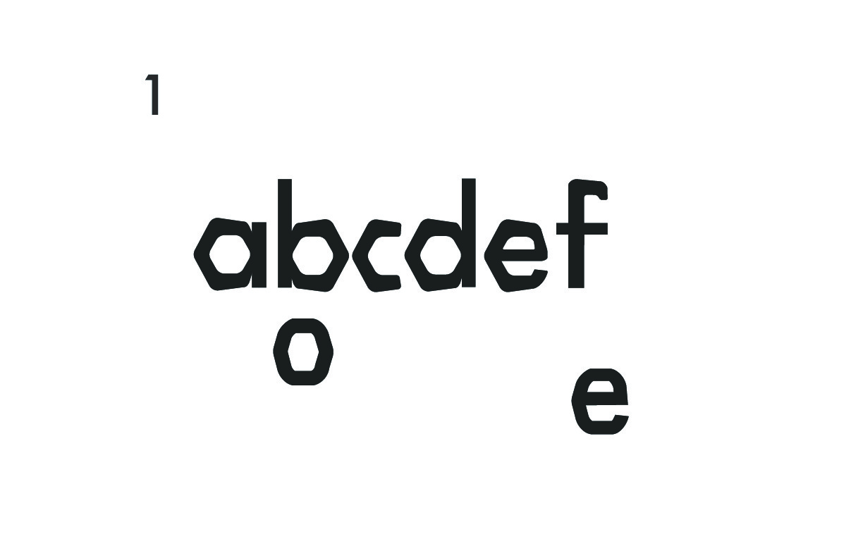 Step 3: Pursue a newer, better idea: the aforementioned hexagons. Originally bloated, I wanted to focus on a single aspect of the new direction instead of multiple ideas at once. Therefore, leaving the bloated nature behind while continuing to pursue the geometric design.