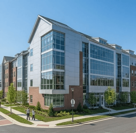 man and woman sitting on table