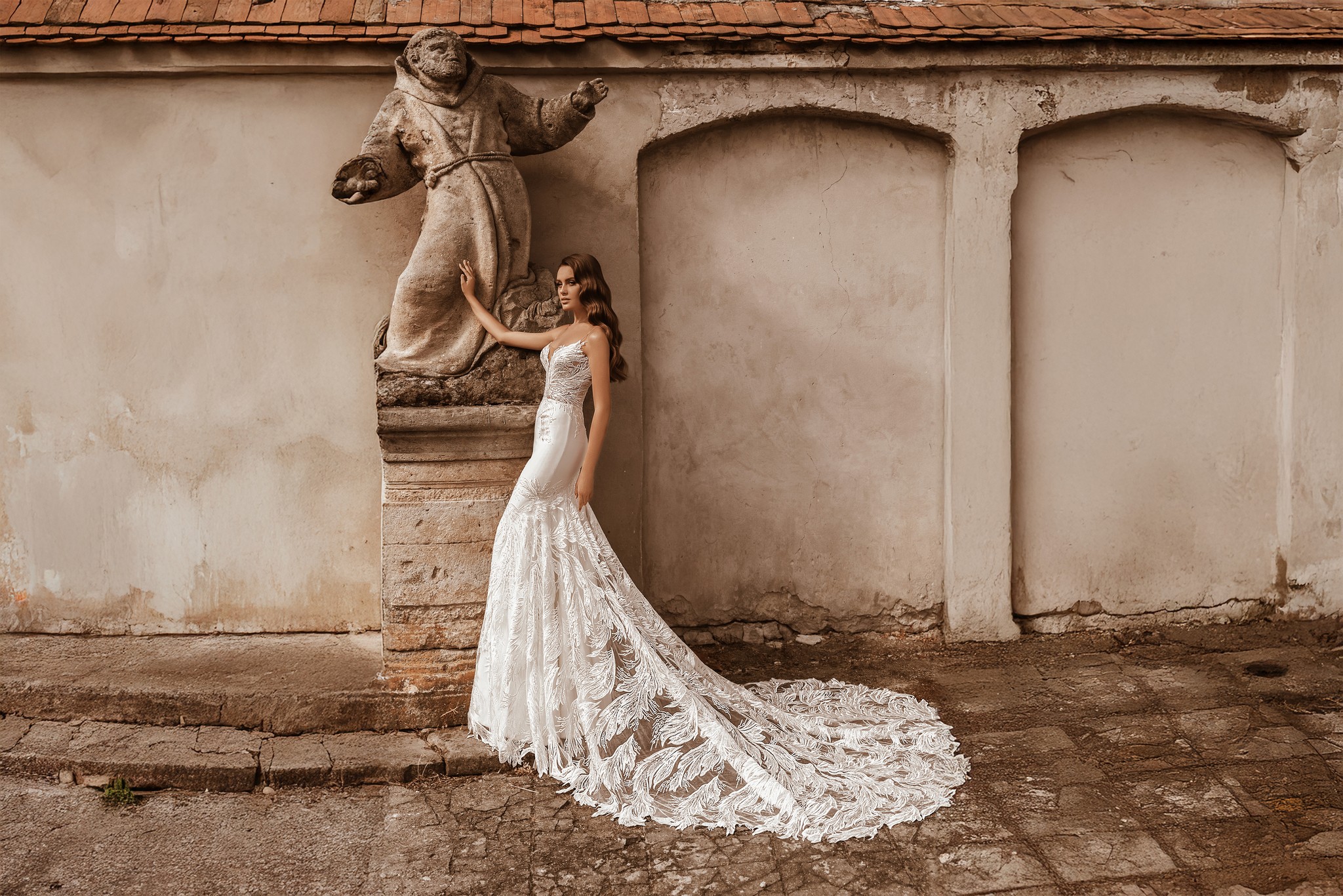 Elegant geschnittenes Mermaidkleid