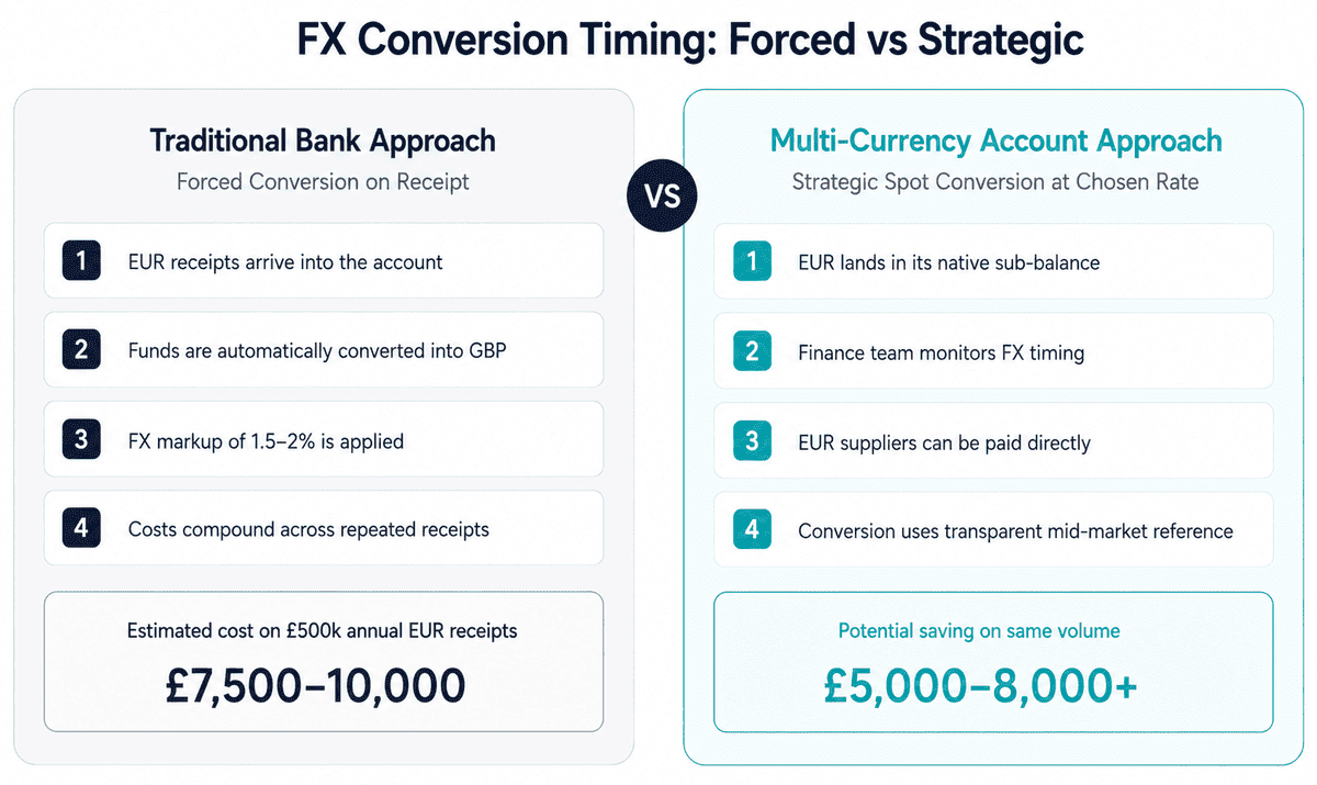 FX Conversion Timing: Forced vs Strategic