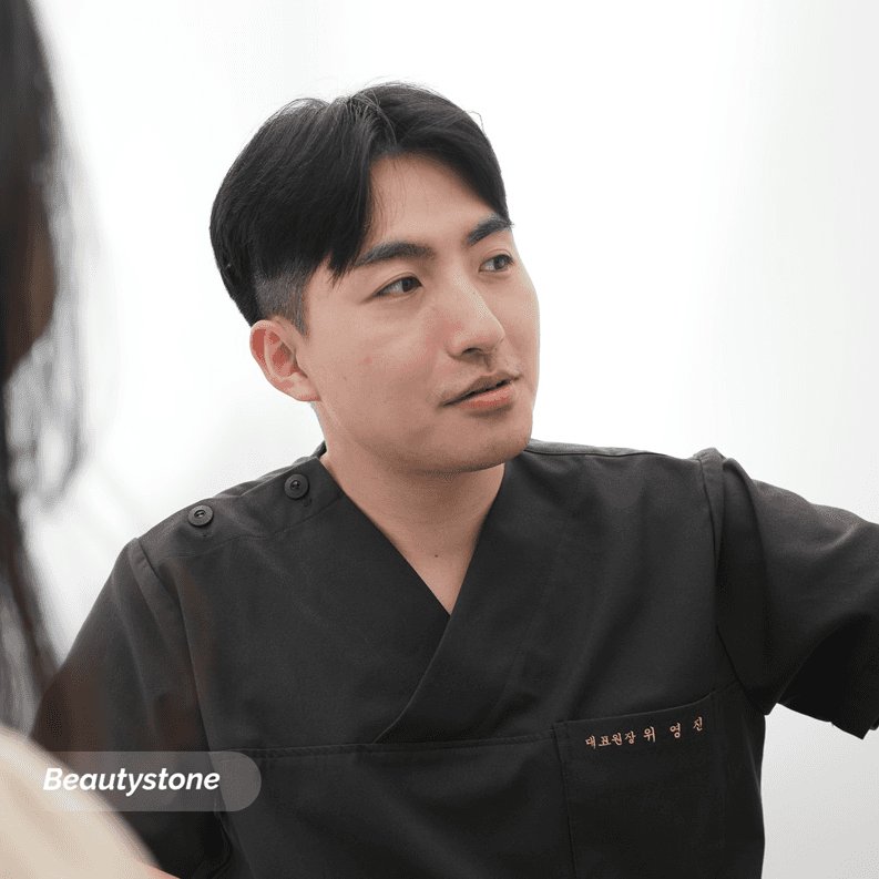 코 필러 효과 비교 - 콧대 높이와 코끝 개선 전후