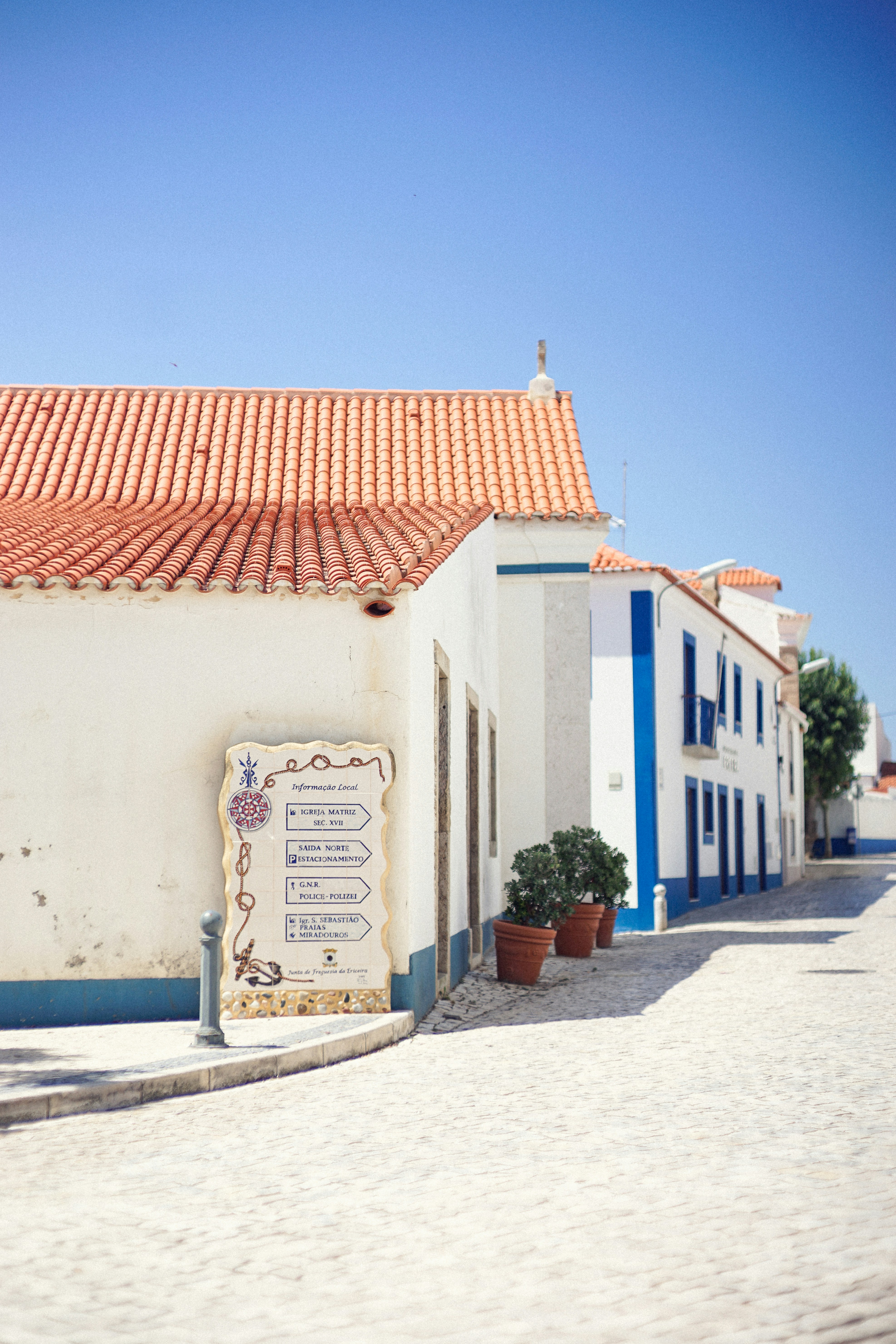 View of downtown Ericeira at street level