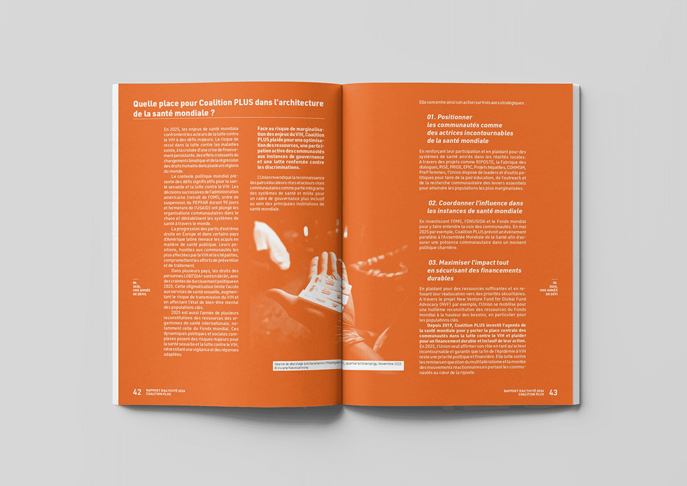 Rapport d'activité Coalition PLUS 2024 Design Graphique