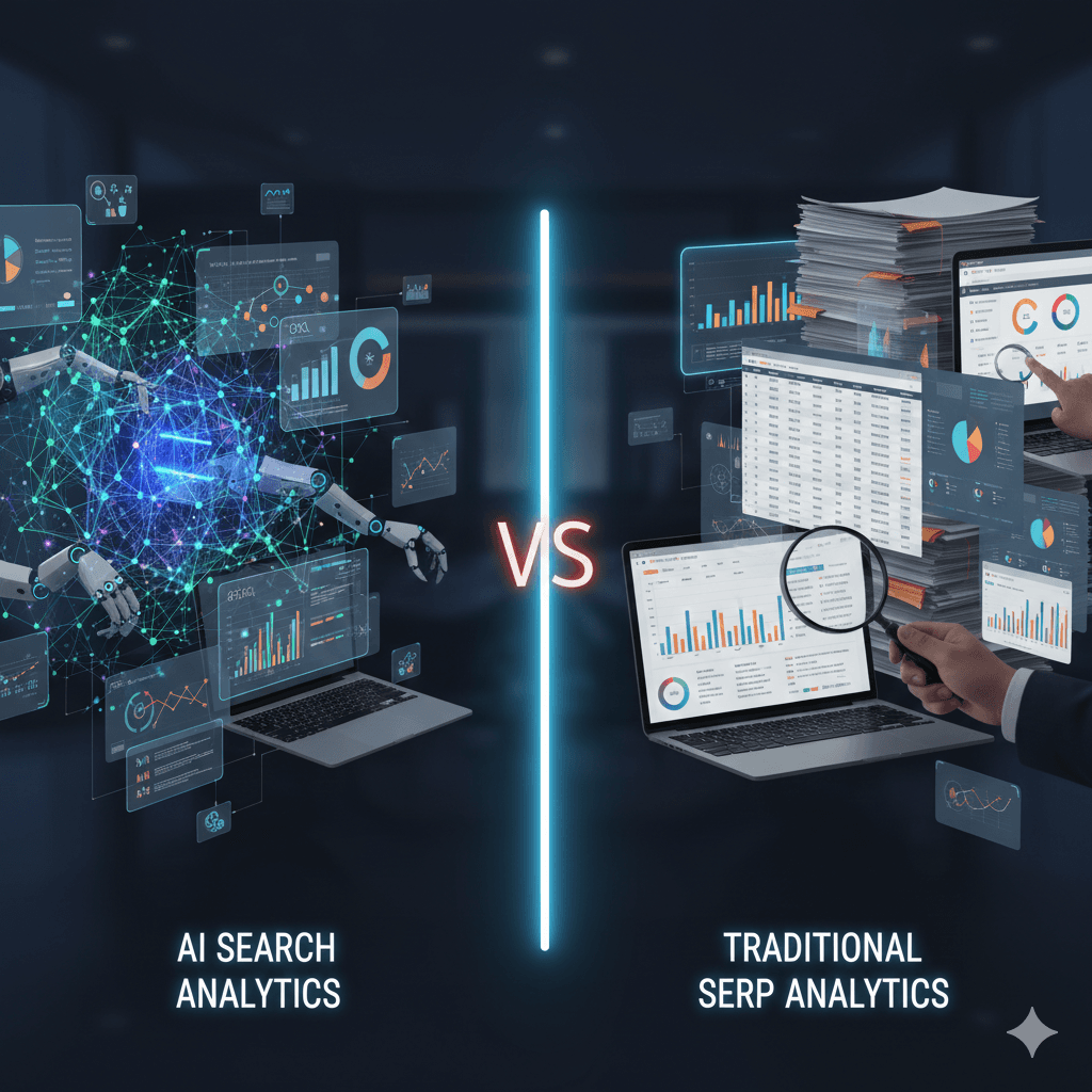 AI Search analytics vs Traditional SERP Tracking