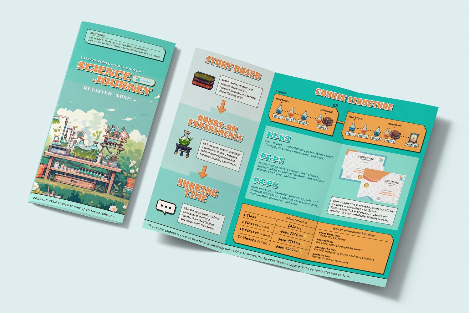 Streetside billboard with flyposters of the Batch.Works brand and illustrations