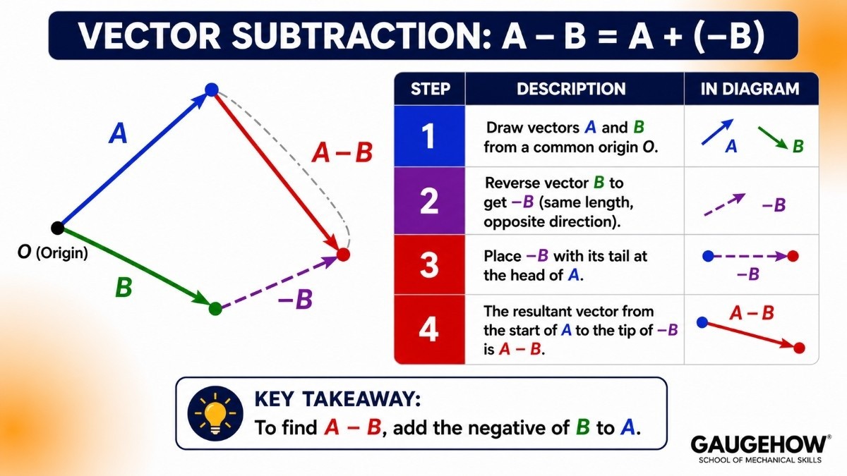 vector subtraction