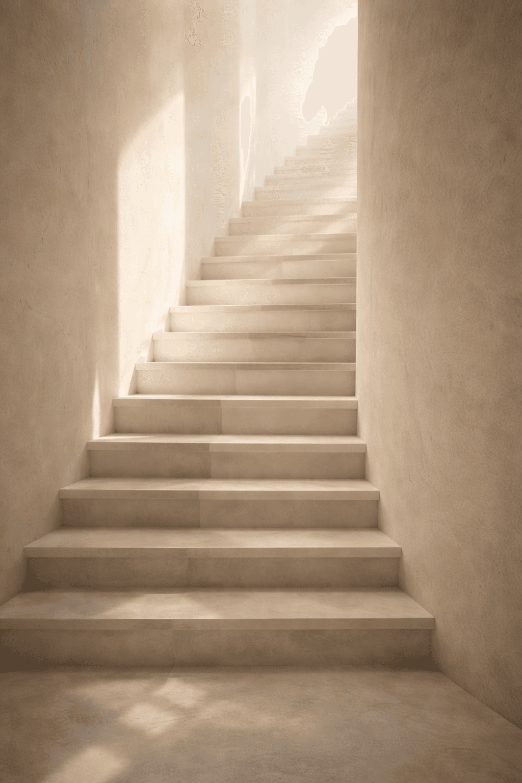 Minimalist staircase representing growth and progression in psychotherapy