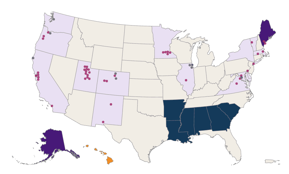 Cities that use Ranked Choice Voting