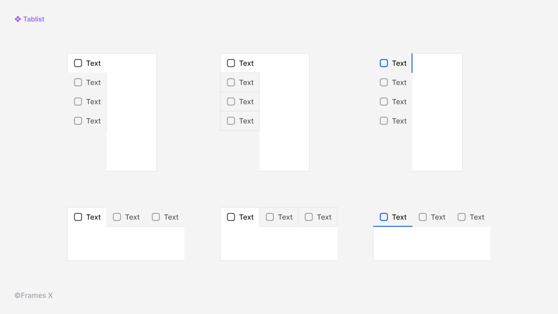 Tablist UI