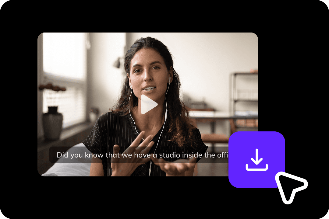 Step 3: downloading the final high-quality translated video, audio, or subtitle file.