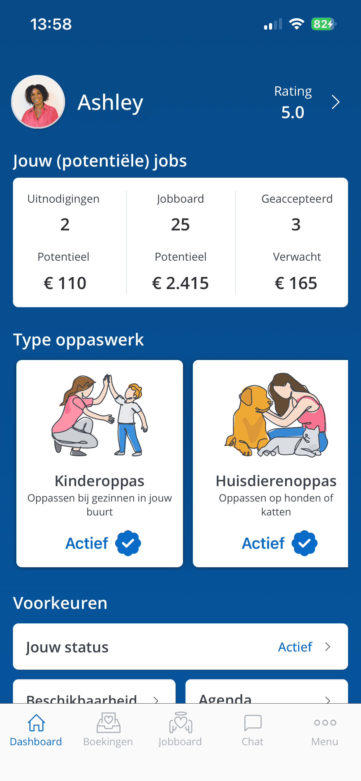 Jouw oppasprofiel bij Charly Cares