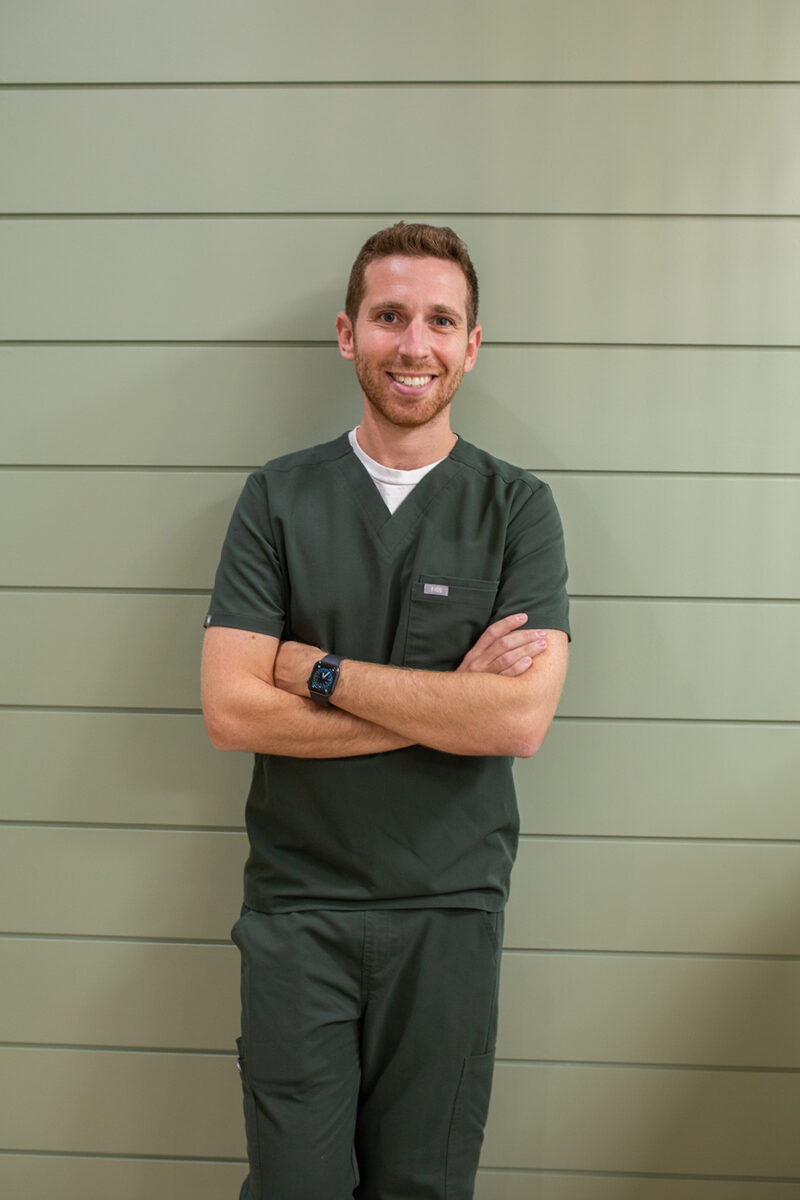 Dr. Jeremy Goldberg, a specialized pediatric dentist at Bolton Kids Dental, smiling in a professional portrait.