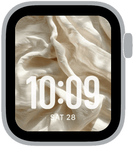 spring linen Apple Watch face preview 4 featuring modern and spring.