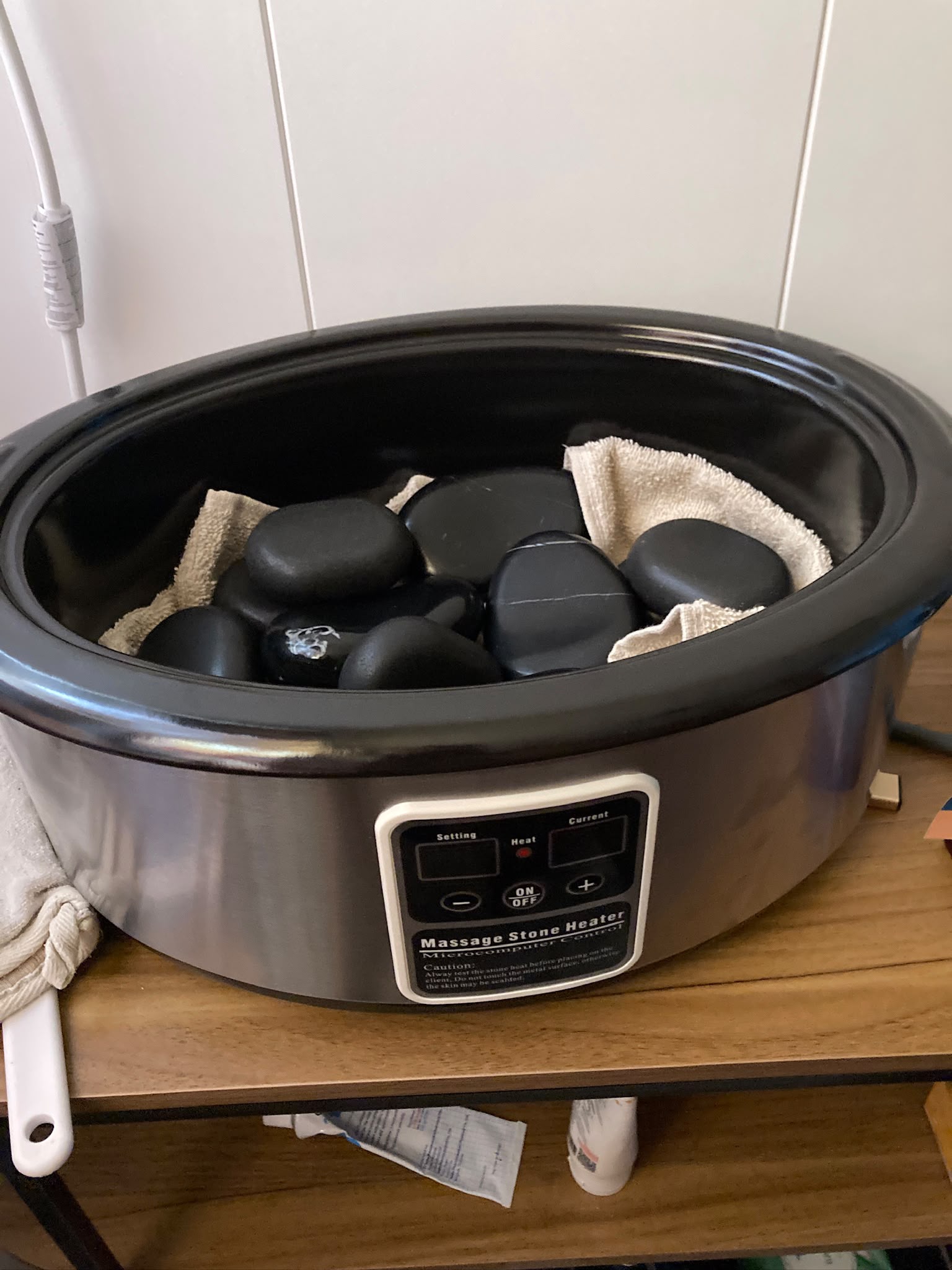 Hot stones voor een hot stone massage