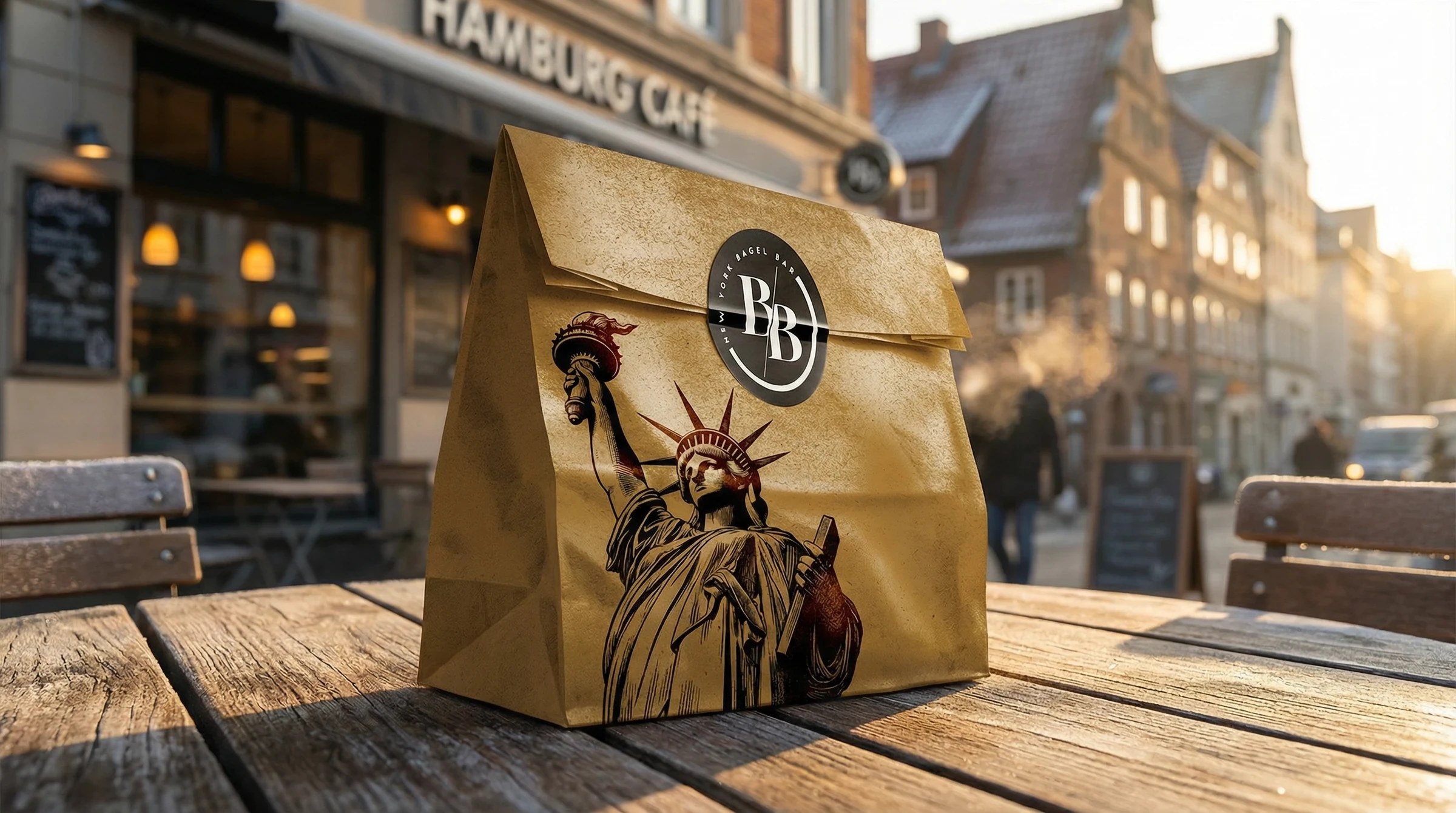 Kraft and bold accents — New York Bagel Bar