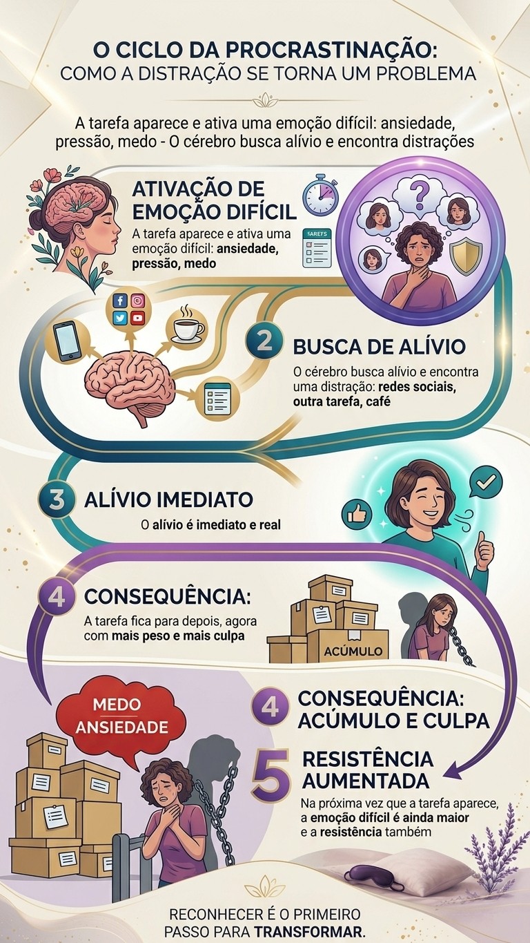 ciclo da procrastinação